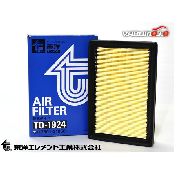 シエンタ NHP170G エアエレメント エアー フィルター クリーナー 東洋エレメント HV H27.07〜R2.01