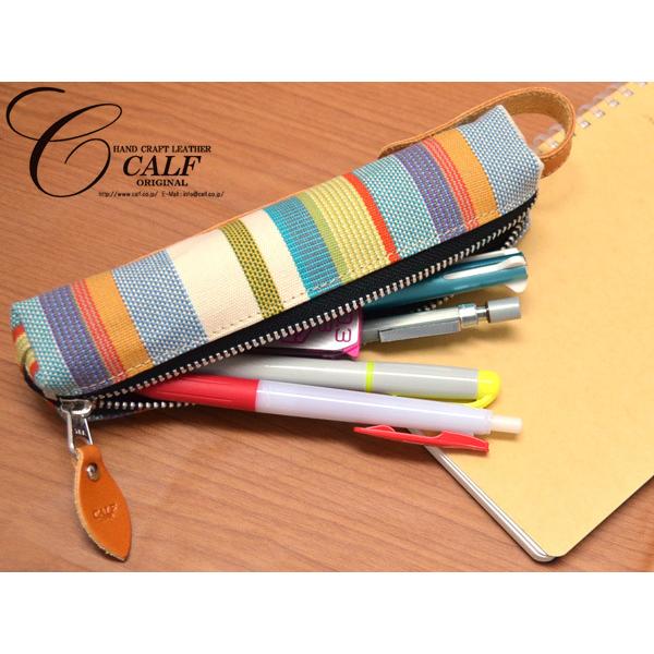 Calf カーフ 倉敷帆布 バトンペンケース Light ライト Mサイズ ストライプ ストラップ付き おしゃれ かわいい 筆箱 ネコポス 送料無料 Calf Pen M 1 キャッスルパーツ 通販 Yahoo ショッピング