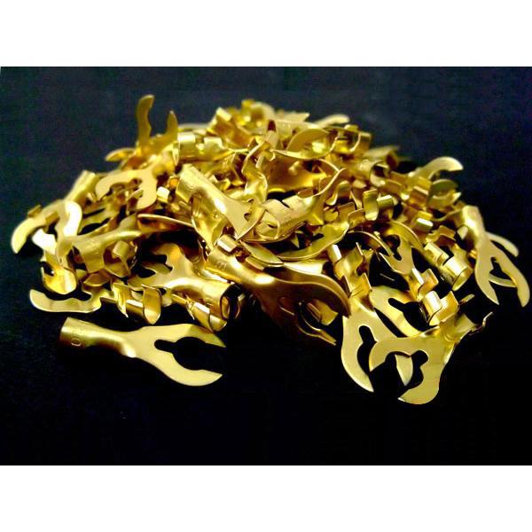 Astemo (旧日立) アステモ クワ形端子 1袋 100個入 ボルト穴φ5mm 適用電線0.5〜1.25sq 圧着ターミナル B-22 メール便 送料無料