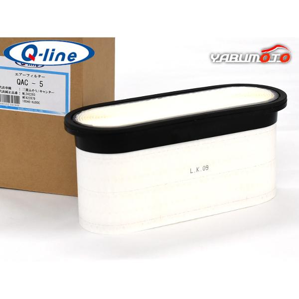 キャンター FBA FEA FDA FGA系 エアーエレメント エアークリーナー Q-line 大型車用 トラック エンジン フィルター H22.10〜