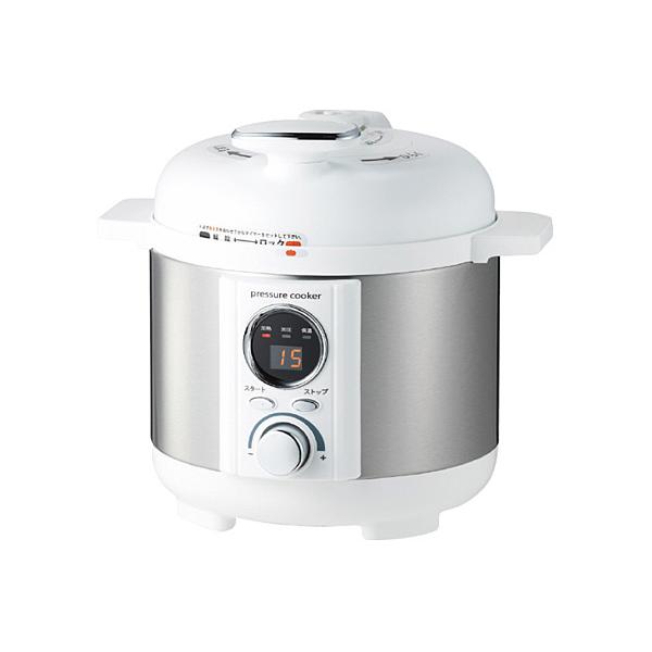 電気圧力鍋■材料を入れてタイマーをセットするだけのカンタン操作。1〜2人用にピッタリなコンパクトサイズ。7つの安全機能を搭載で、ガスとは違う安心・安全な電気圧力鍋。料理が楽しくなるレシピブック付き！ ■商品詳細●現品約26.8×26×25....