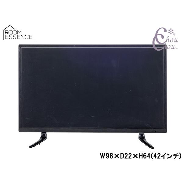 東谷 ディスプレイTV 42インチ ブラック W98×D22×H64 DIS-542 模型