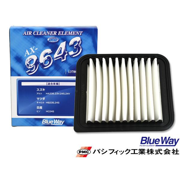 アルト HA23S HA23V HA24S HA24V エアエレメント エアー フィルター クリーナー パシフィック工業 BlueWay AX-9643 :AX-9643-02:プロツールショップヤブモト - 通販 - Yahoo!ショッピング アルト HA23S HA23V HA24S HA24V エアエレメント エアー フィルター クリーナー パシフィック工業 BlueWay AX-9643 :AX-9643-02:プロツールショップヤブモト - 通販 - Yahoo!ショッピング