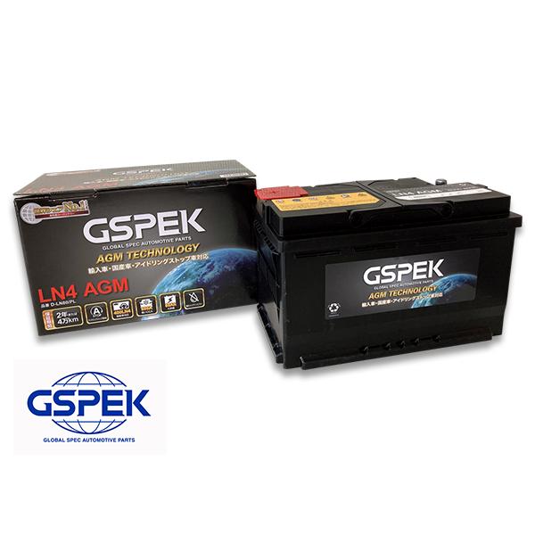 GSPEK アイドリングストップ車対応 バッテリー D-LN80/PL LN4 EN