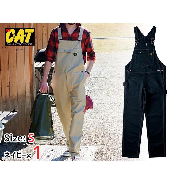 CAT サロペット 1750 ネイビー 4L 1着 クレヒフク 春夏秋冬 オーバーオール 作業着 ユニフォーム 送料無料 CAT サロペット 1750 ネイビー S 1着 クレヒフク 春夏秋冬