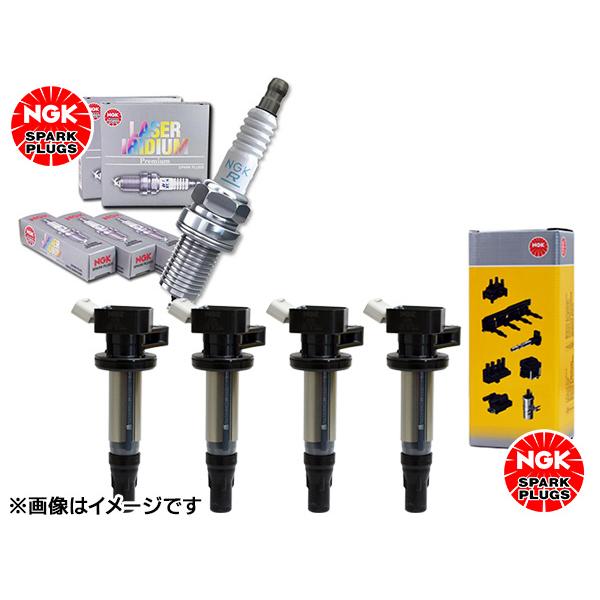 レガシィ BR9 NGK レーザー イリジウム プラグ 0127 SIFR6A11 4本 イグニッションコイル U5404 4本セット 正規品 H21.05〜H24.04