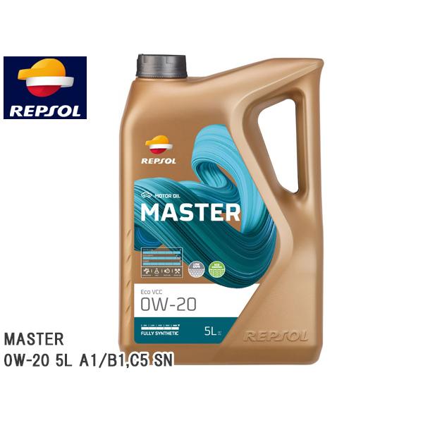 Renault メガーヌ KBH5H REPSOL レプソル エンジンオイル MASTER ECO VCC 0W-20 5L 1本 007454 送料無料