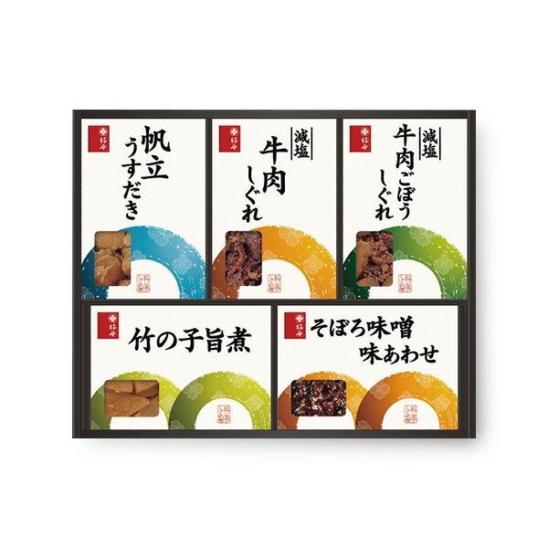 柿安本店 料亭しぐれ煮 詰合せ江戸時代より三重県桑名に伝わる「浮かし煮」という製法で素材そのものの味をいかすよう炊き上げました。■商品詳細●メーカー品番：GS30●減塩牛肉しぐれ、減塩牛肉ごぼうしぐれ、竹の子旨煮各50g、帆立うすだき40g...