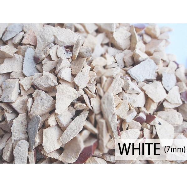 瓦チップ Mサイズ 白 600g 観葉植物 プランター カバー材 かわいい リサイクル びんごテコラ プロツールショップヤブモト 通販 Paypayモール