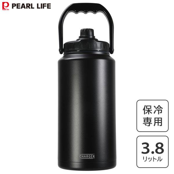 業務用 アイスコンテナ 蛇口付き アイスタンク アイスジャグ 断熱バレル 大容量 90L アイスペールキーパージャグ ステンレス ウ パール金属  アイスコンテナジャグ 3800ml ブラック チャージャー HC-782 / 3.8L 保冷専用 水筒 ボトル 大容量 直飲み ハンドル付 大口径 氷  ...