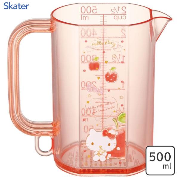 スケーター 目盛の見やすいメジャーカップ 500ml ハローキティ