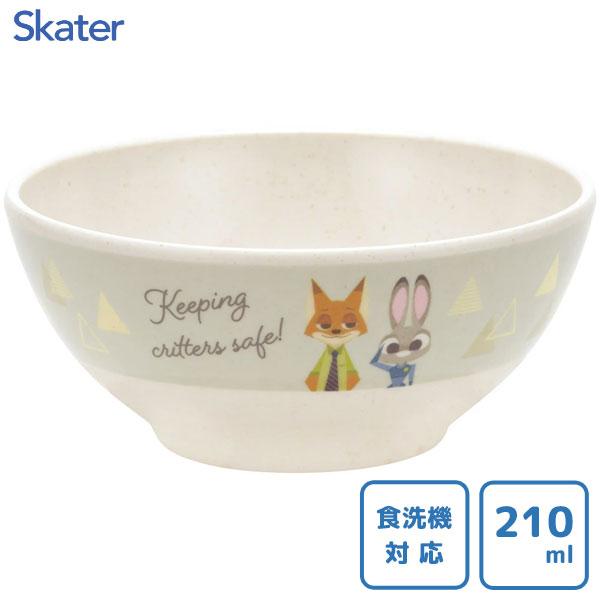 スケーター バンブーメラミン茶碗 ズートピア M32B / 食洗機対応 210ml