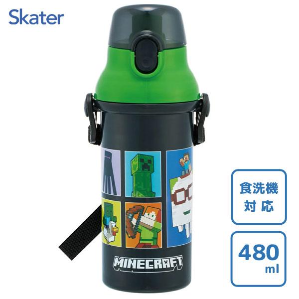スケーター 直飲み プラワンタッチボトル マインクラフト26 PSB5SAN