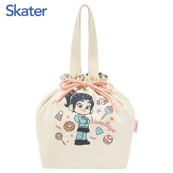 スケーター 巾着型保冷バッグ シュガーラッシュ KBCB8 / 巾着袋 マチ