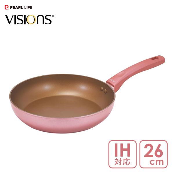 パール金属 フライパン 26cm IH対応 VISIONS GOLD Coating PINK パール金属 フライパン 26cm IH対応 VISIONS GOLD Coating PINK