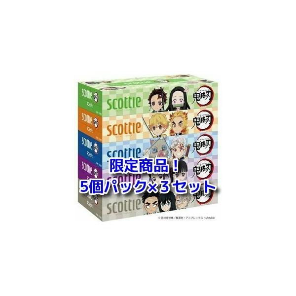 日本製紙クレシア クレシア 鬼滅の刃 スコッティ ティシューフラワー