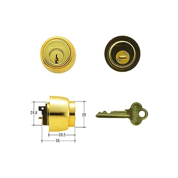SHOWA CL／397（6本ピン）用交換シリンダー／カラー ゴールド