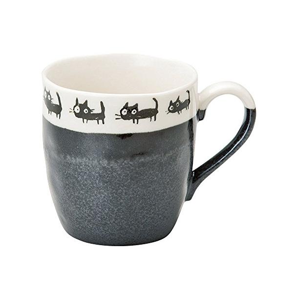 [激レア] Adobe Fair '93 マグカップ　黒 宗峰窯 マグカップ 黒猫 黒 φ8.4×9cm(350cc) 759-07-673 : 土佐