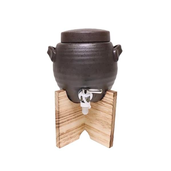 黒陶釉吹マルチサーバー(1.8L) [18 x 17cm 1,800cc 1400g] 【焼酎サーバー】 輸入 | 料亭 旅館 和食器 飲食店 おしゃれ