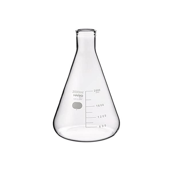 三角フラスコ(目安目盛付き) 2000mL /6-017-07