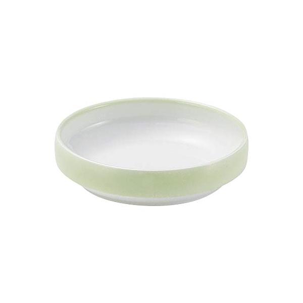 おぎそ 強化磁器 すくいやすい食器(特大) 17cm丸皿 ぼかし若草