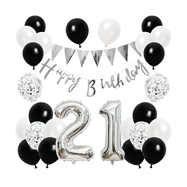 誕生日 バルーン 風船セット 飾り付け 21歳 happy birthday ガーランド