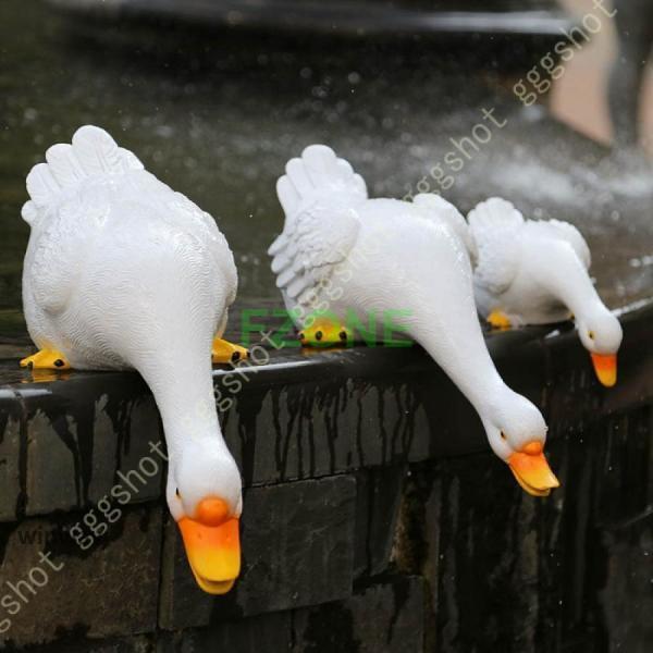 ガーデンオーナメント アヒル 置物 おしゃれ ガーデニング雑貨