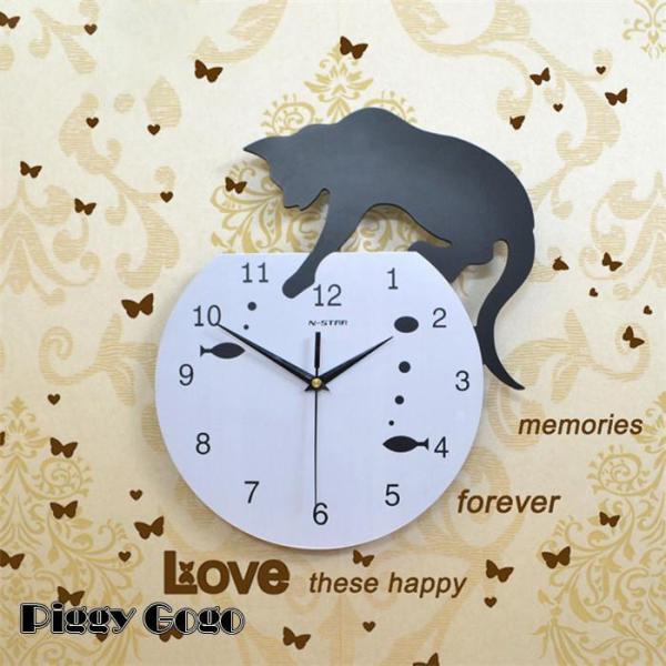うんたねこくじ S賞 アクリル掛け時計 掛け時計 壁掛け時計 クロック 時計 静音 ネコ 部屋飾り