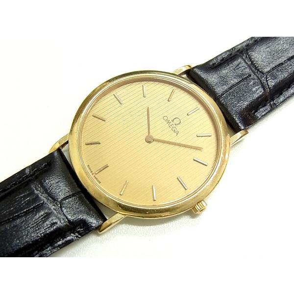 OMEGA De Ville 腕時計　ゴールド　レザーベルト DE VILLE オメガ デビル DeVille メンズ ゴールドカラー GP