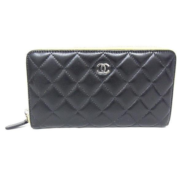 マトラッセ シャネル CHANEL ラウンドファスナー長財布 マトラッセ シャネル CHANEL ラウンドファスナー長財布