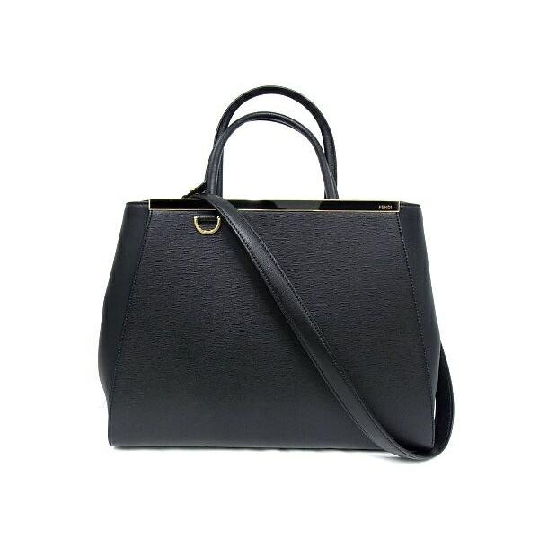 高級＊FENDI トゥジュール 2WAY ハンドバッグ 8BH250 ブラック 【公式 