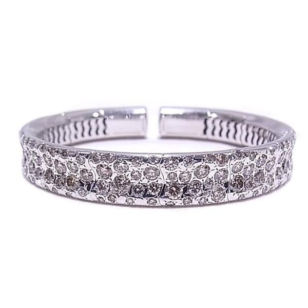 ダイヤモンドバンクル k18ホワイトゴールド 0.64カラット