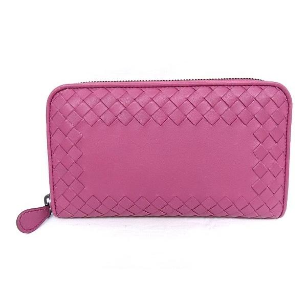 ボッテガヴェネタ BOTTEGA VENETA ラウンドファスナー 114076 イントレチャート 長財布 レザー ピンク 楽天市場】ボッテガヴェネタ BOTTEGA VENETA イントレチャート