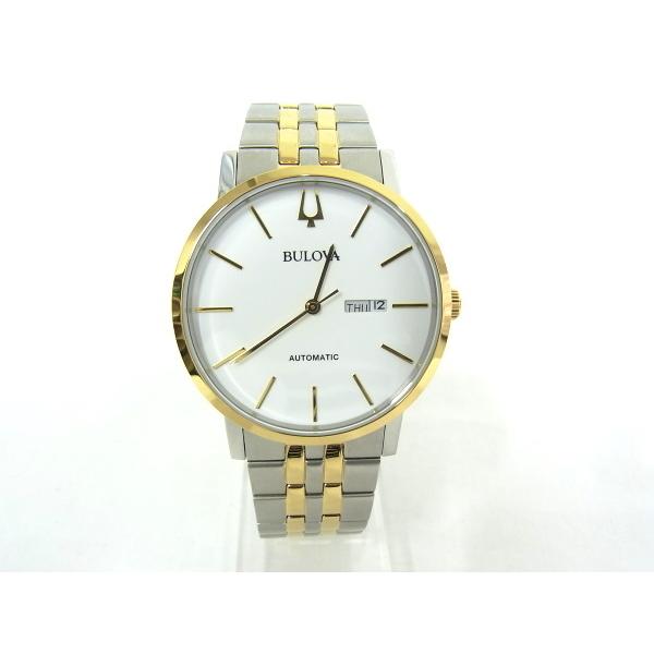BULOVA ブローバ 98C130 メンズ オートマチック デイデイト SS/GP 