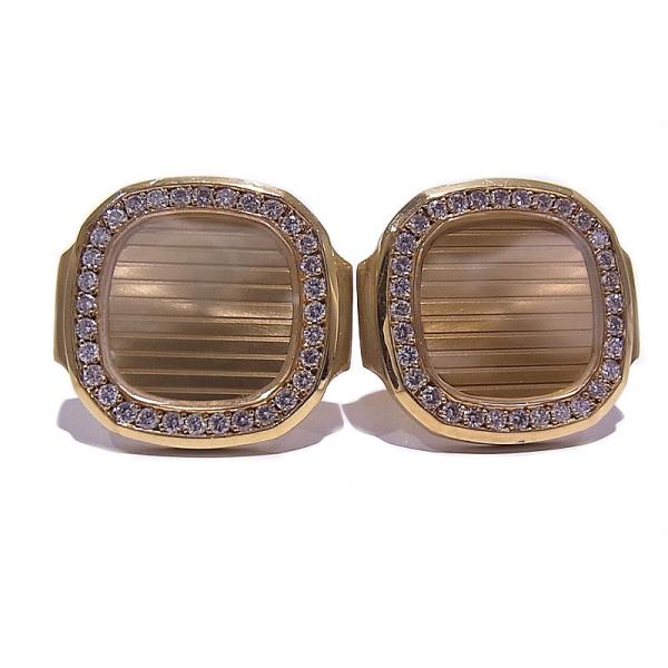 超美品 PATEK PHILIPPE ゴールド カフリンクス PATEK PHILIPPE パテックフィリップ ゴールデンエリプス カフリンクス