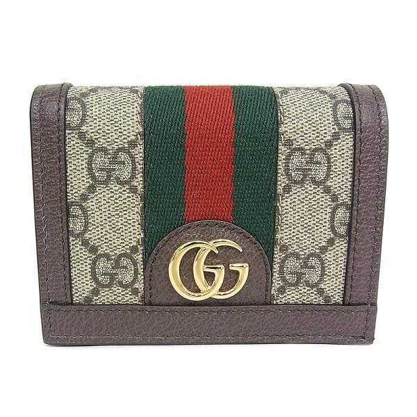 GUCCI（グッチ） GUCCI 2つ折り財布 ホックボタン開閉式 GGスプリーム