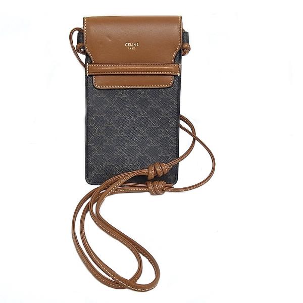 極美品　人気　貴重　CELINE トリオンフ　ポーチ CELINE セリーヌ celine トリオンフ フラップ付きモバイルポーチ