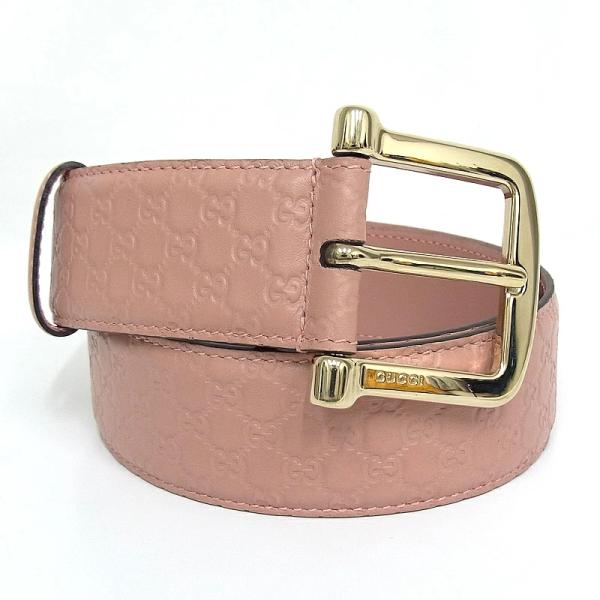 GUCCI グッチ ベルト GG柄 マイクログッチシマ レザー 281548 ゴールド  
