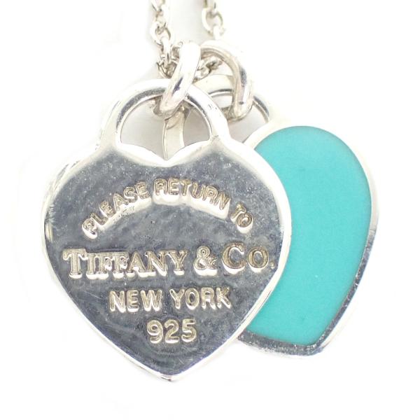 Tiffany リターントゥ　ダブルハート　エナメル　ブルー　シルバーネックレス TIFFANY&Co.（ティファニー） ネックレス 925 RTT リターントゥ