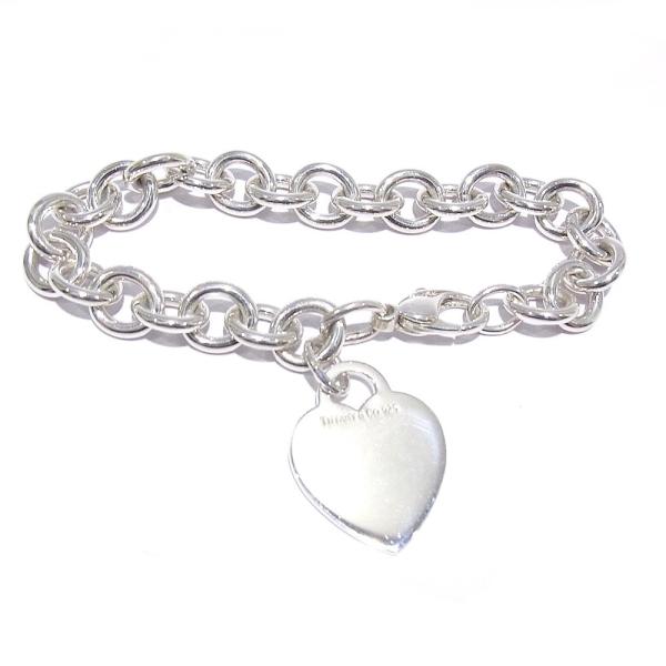 TIFFANY&Co.（ティファニー） ブレス 925 ハートプレート シルバー SV