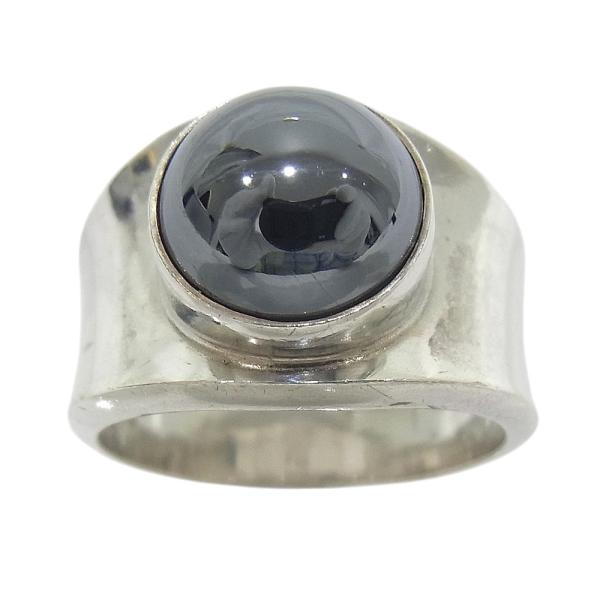 ジョージジェンセン ヘマタイト × シルバー リング 13〜14号 Georg Jensen（ジョージ ジェンセン） ジョージ ジェンセン 指輪