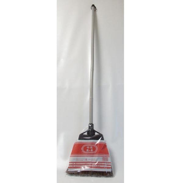 業務用商品なので低価格。 ご家庭でも長い柄でらくらくお掃除。 シダ箒。竹製の柄にビニール加工し、丈夫で折れにくいです。※袋のデザインが変わる場合がございます。サイズ　長さ約120ｃｍ 商品合計6600円以上ご購入で送料無料。 ほかの商品と合...