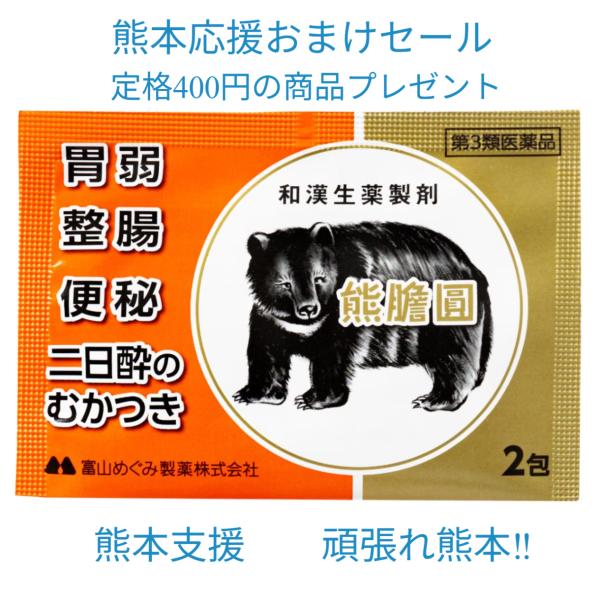 熊膽圓 2包× 10個 第３類医薬品 整腸剤 便秘薬 軟便 配置薬 富山の薬 置き薬 広貫堂熊膽圓Ｓ後継 ゆうたんえん くまのい 廣貫堂 日参製薬保寿堂 富山めぐみ製薬