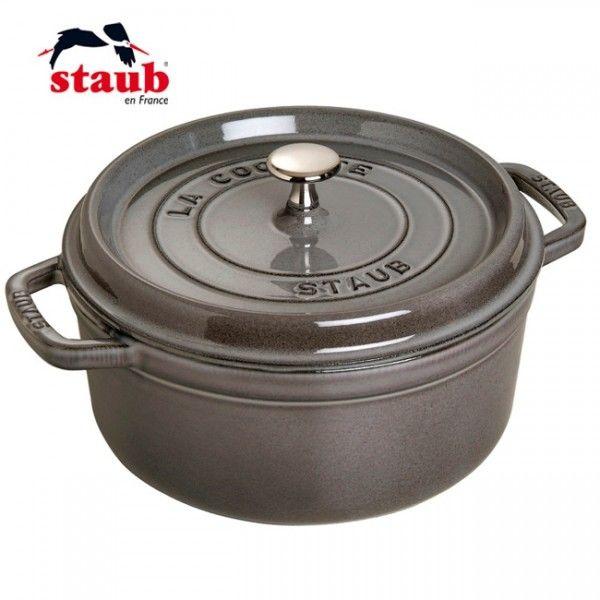 ストウブ ピコココット ラウンド グレー 10cm Staub Ih鍋 ホーロー鋳物鍋 Staub R 9 やかん屋 通販 Yahoo ショッピング