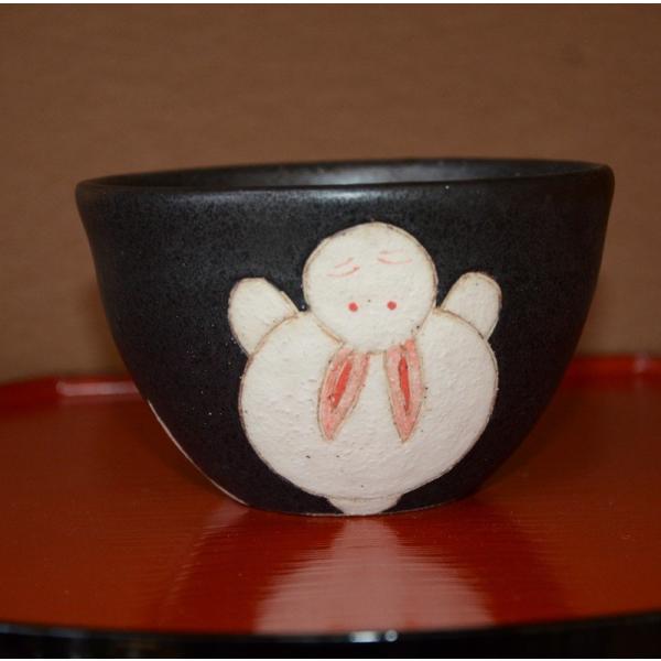 うさぎ文様ボウル 小鉢 笠間焼 菅原良子作