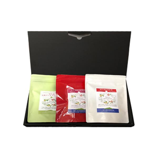 水出し（冷温共用）紅茶３点セット リーフ100g×3袋◆箱入◆《屋久島自然栽培茶です》 無農薬 無化学肥料 和紅茶
