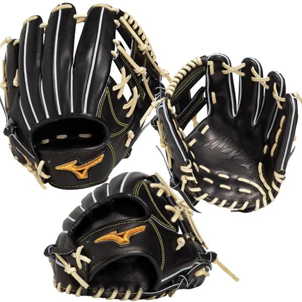 限定品 ミズノプロ 硬式用グラブ 黒×ブロンド 内野手用 33113 サイズ9 Mizuno Pro 限定カラー BSS ミズノプロ 限定 硬式グラブ 内野