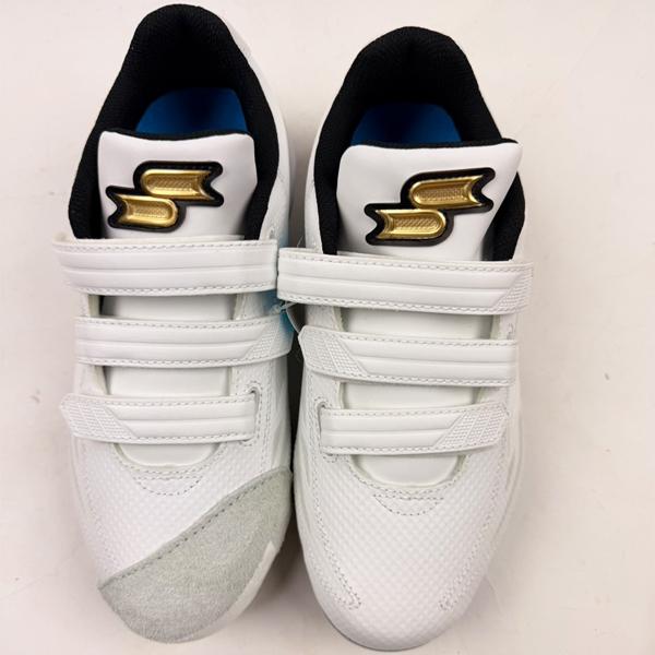 proedge 【右縫いP革付き 27cm】白スパイク SSK エスエスケイ 3本