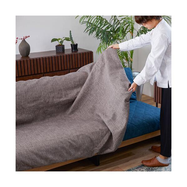 大塚家具　らくらくカバー「ドロシー2」幅180cm用　布ライトグレー色 448