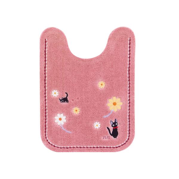 魔女の宅急便　花さんぽ　ロングトイレマット　ピンク 446